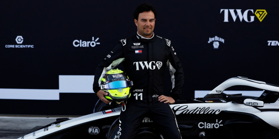Checo Pérez da sus impresiones con Cadillac.