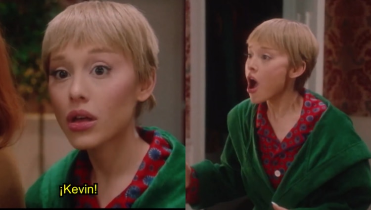 Ariana Grande caracterizada de Kevin McCallister de Mi pobre angelito