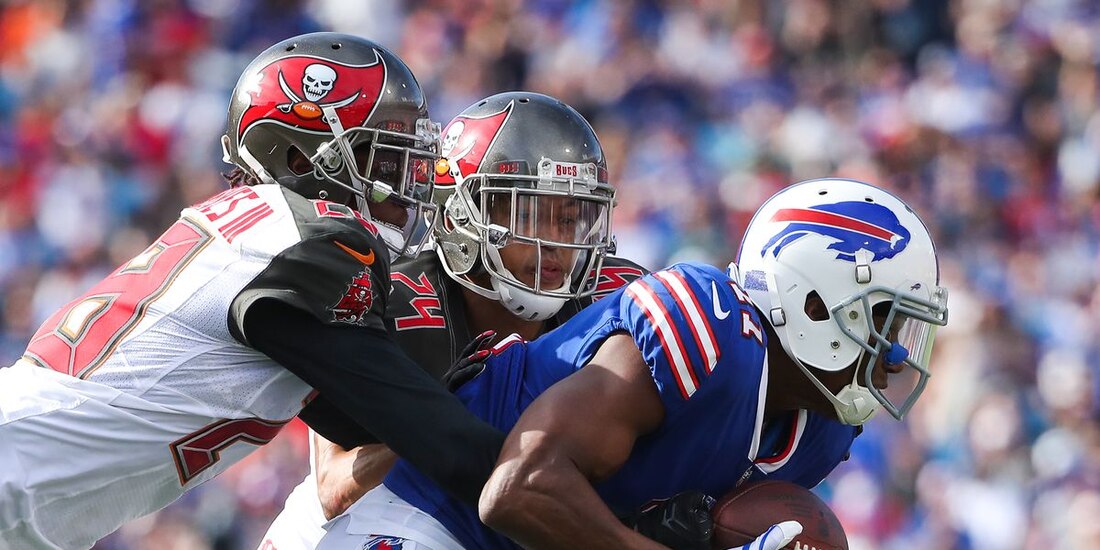 Una acción de un Buffalo Bills vs Tampa Bay Buccaneers