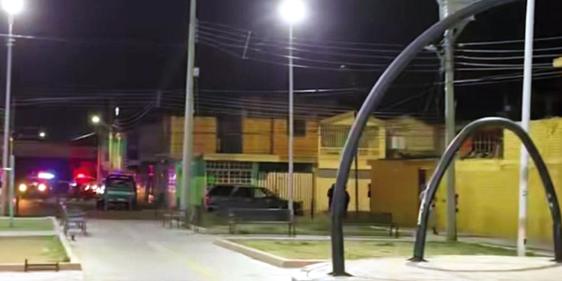 ASPECTO DEL PARQUE donde ocurrió el ataque.