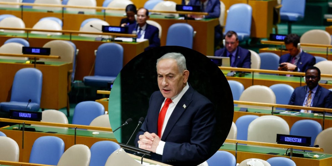 Benjamin Netanyahu defendió ante la ONU las acciones de Israel, enfrentó el abandono de delegados y criticó al alcalde de Nueva York.