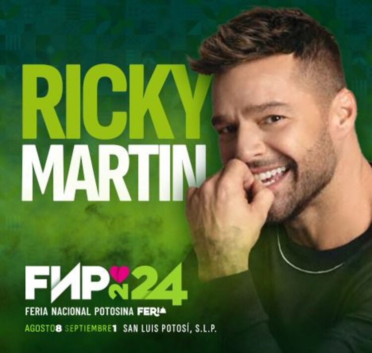 Cartel donde se anuncia la presentación del artista.