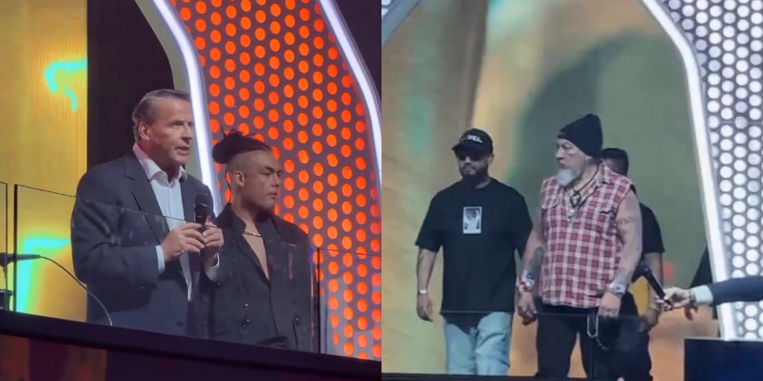 Adame y Carlos Trejo en la presentación de Ring Royale