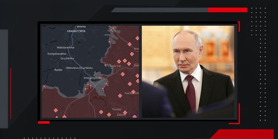 Rusia informa que concretó la toma de Kostiantynivka en la región de Donetsk, eje clave del avance militar ruso en el este de Ucrania.