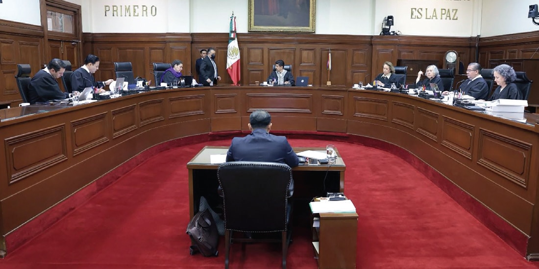 SESIÓN del pleno de la Suprema Corte de Justicia de la Nación, ayer.