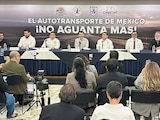Representantes de la Canacar, HAMOTAC y otras organizaciones, ayer, en conferencia de prensa, donde anunciaron la protesta nacional