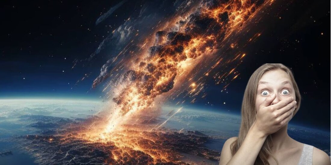 Así se vería el impacto del Cometa Diablo con IA.