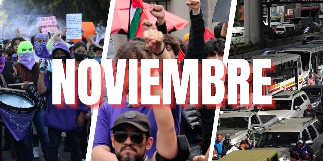 Estas son las marchas de noviembre en CDMX.