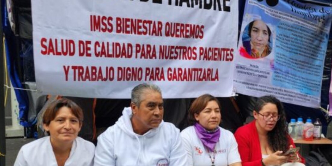 Trabajadores de la salud inician huelga de hambre