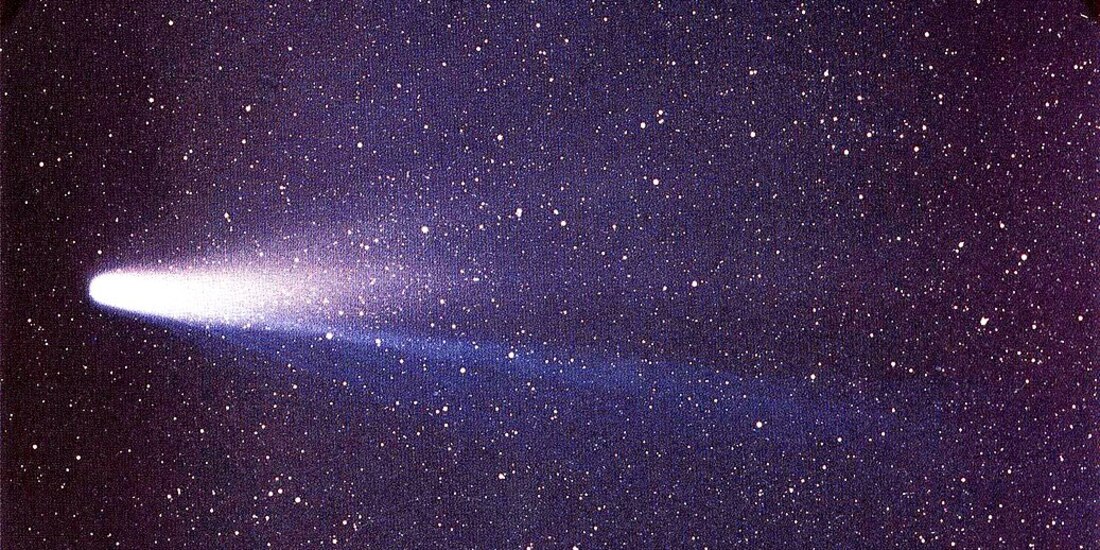 Cometa Halley, fotografiado en 1986.