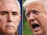 (Izq. a der.) Mike Pence y Donald Trump.