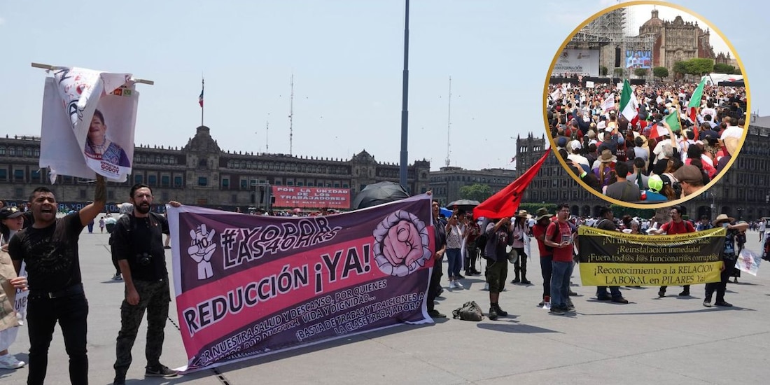 Este domingo convocaron a una marcha para exigir la reducción de la jornada laboral.