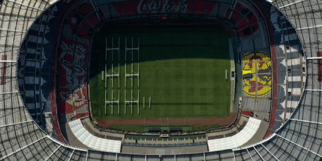 El conocido Estadio Azteca.