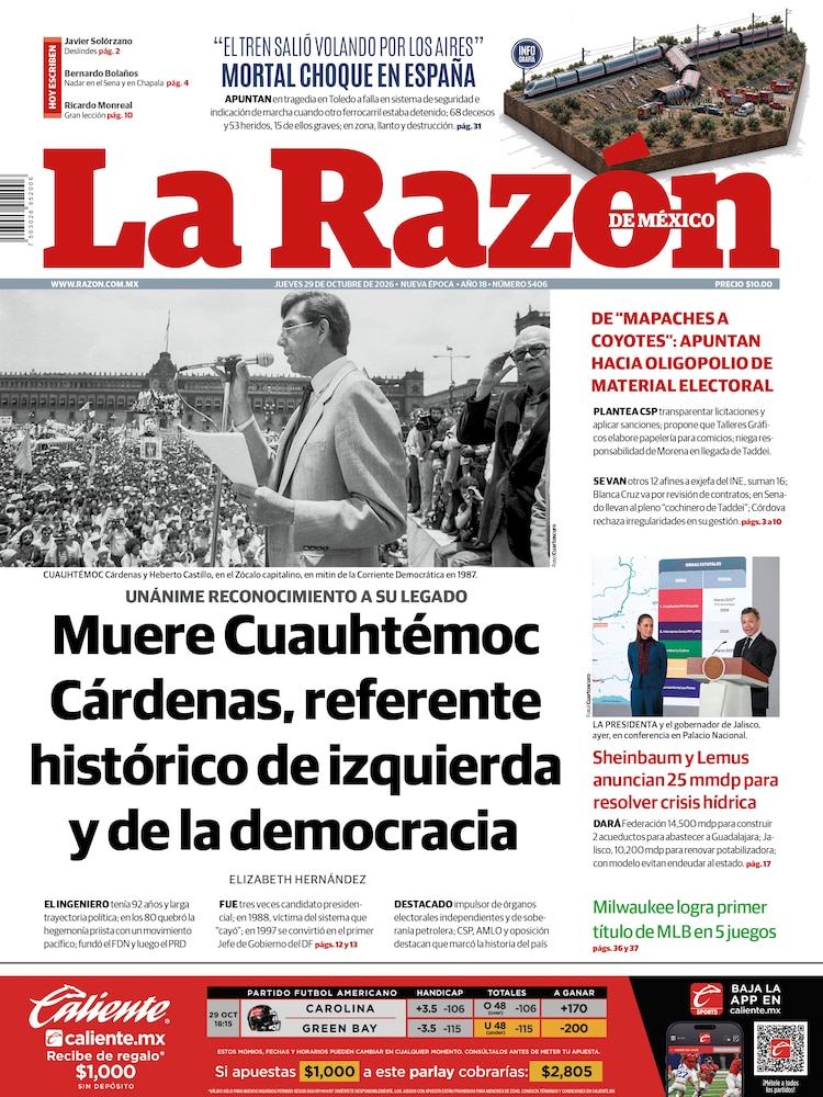 La Razón 29 Octubre 2026