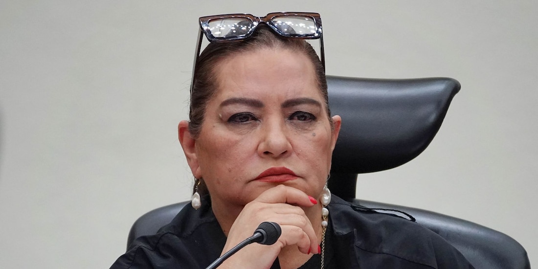 La consejera presidenta del INE, Guadalupe Taddei Zavala, el 18 de agosto de 2026.