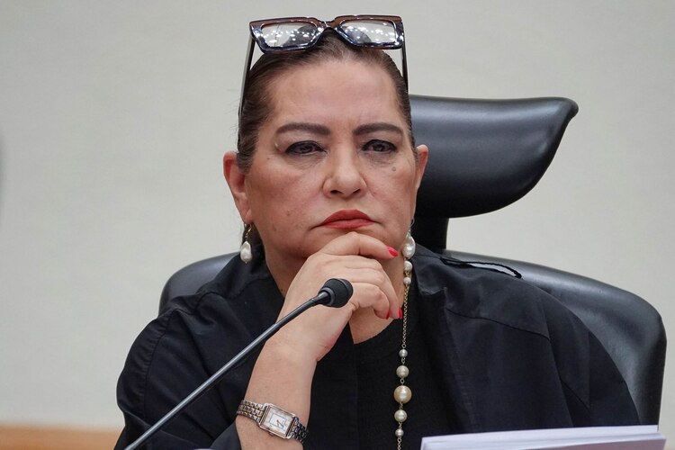 La consejera presidenta del INE, Guadalupe Taddei Zavala, el 18 de agosto de 2026.