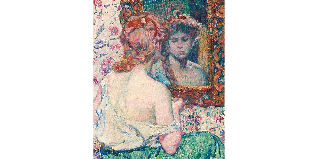 Theo van Rysselberghe, Woman at the mirror, 1907.