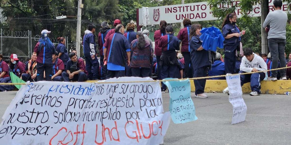 Exhorta IPN a empresa Got Und Glück a cumplir con el pago de salarios a trabajadores de limpieza.