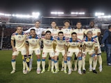 Jugadores del América antes de la vuelta ante el Real Estelí en Concachampions 2024 en el Estadio Ciudad de los Deportes