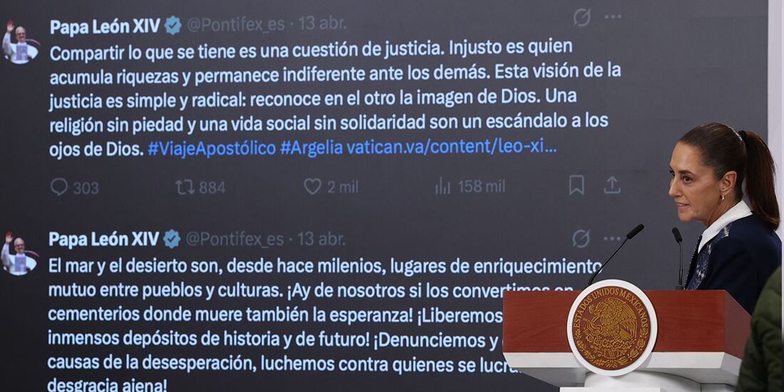 Sheinbaum Responde a Trump con Mensaje Papal Sobre Justicia