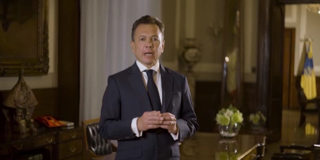 Pablo Lemus, gobernador de Jalisco, en su mensaje.