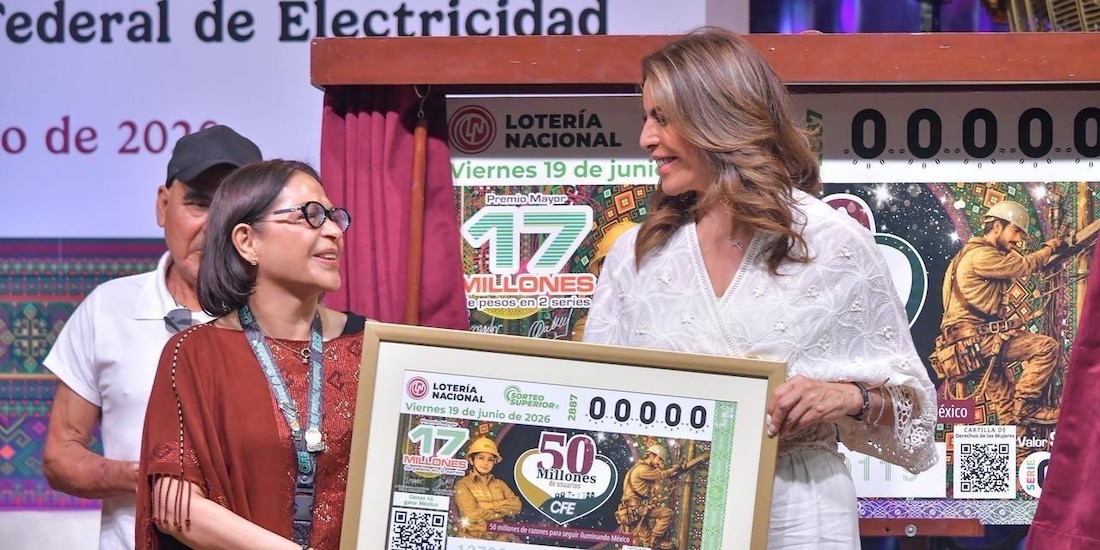 Las directoras de la CFE y de la Lotería Nacional.