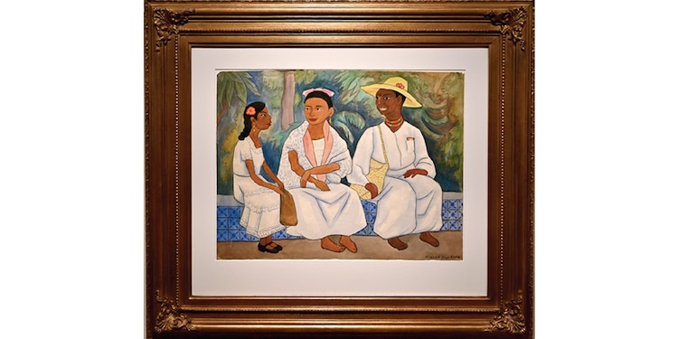 ALGUNAS de las pinturas de Diego Rivera y Frida Kahlo que se pueden ver. Además de cartas, objetos y fotografías