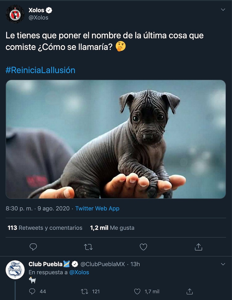 Puebla se burla de Chivas en tuit de los Xolos.