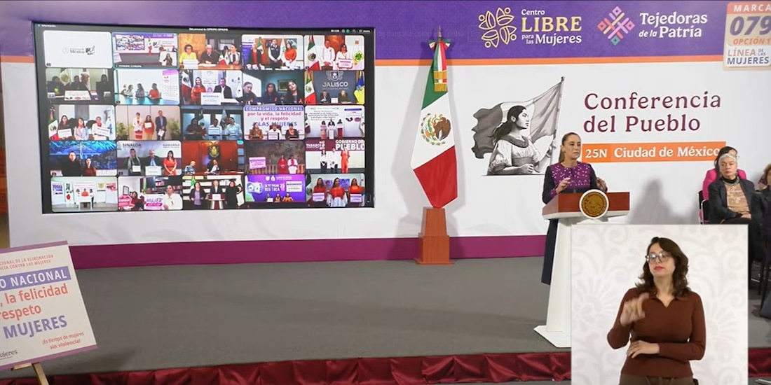 En el marco del 25N, presentan en la Conferencia del Pueblo el Compromiso Nacional por las mujeres.