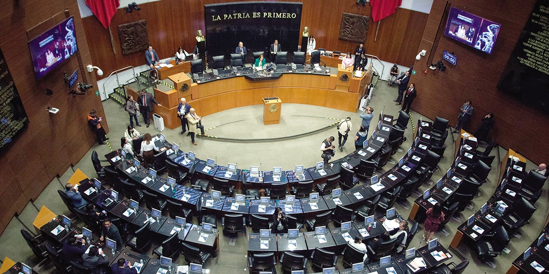 Sesión en la Cámara de Senadores, el 3 de marzo de 2026.
