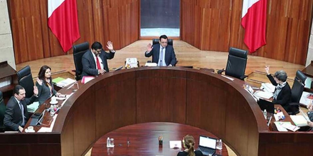 Sesión del Tribunal Electoral del Poder Judicial de la Federación.