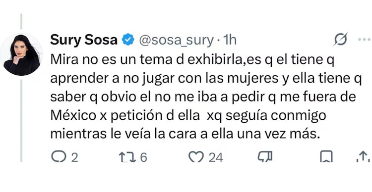 Publicación de Sury Sosa