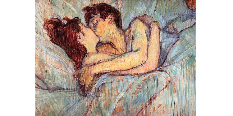 Toulouse-Lautrec, Le Lit: le baiser, 1892-1893.