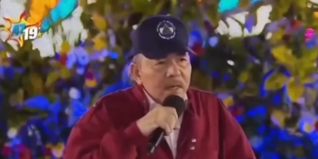 Daniel Ortega, presidente de Nicaragua, durante el evento en donde anunció las reformas.