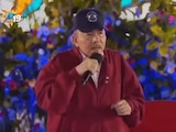 Daniel Ortega, presidente de Nicaragua, durante el evento en donde anunció las reformas.