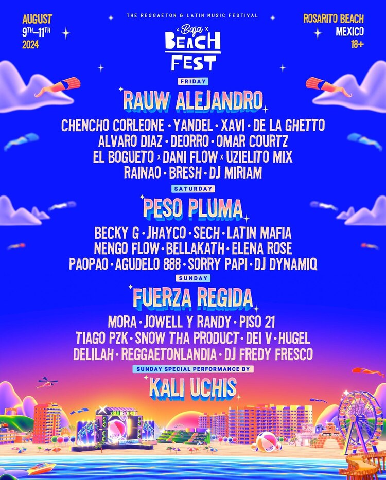 Cartel de Baja Beach Fest 2024