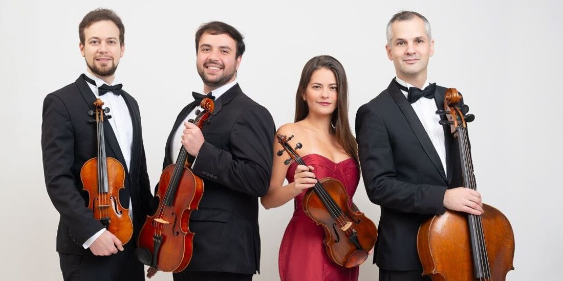 Integrantes del cuarteto austriaco Anuer Quartet.
