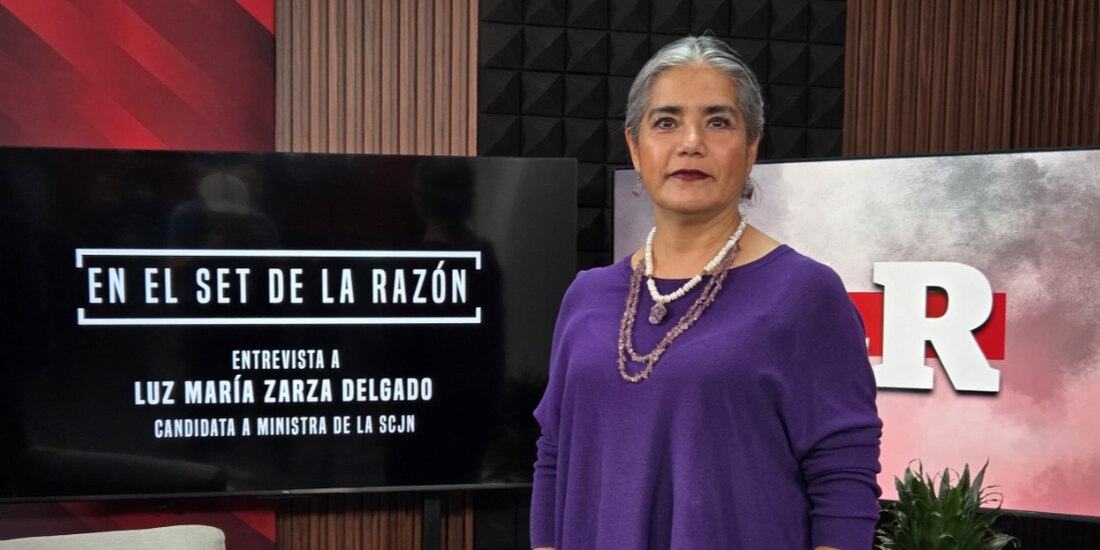 Luz María Zarza Delgado, en entrevista con La Razón.