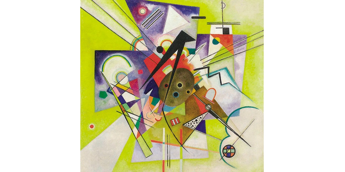 Kandinsky, Yellow Accompaniment, 1934 (detalle).