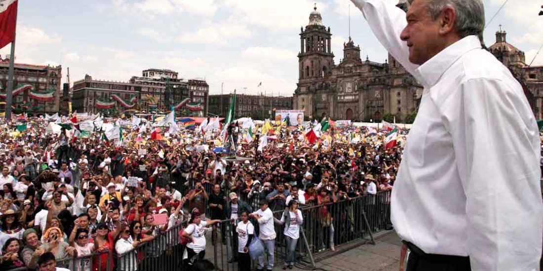 Presidente López Obrador ha utilizado el Zócalo capitalino tanto en protesta como para conmemoraciones de su gobierno.