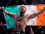 Conor McGregor celebra una de sus victorias en la UFC.