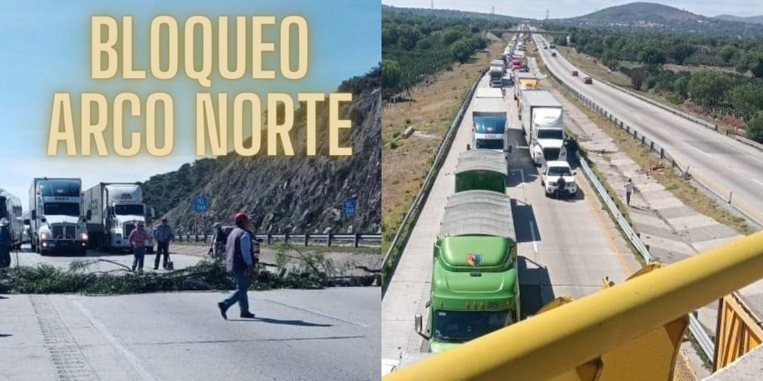 Bloqueo en Arco Norte podría extenderse un día más.