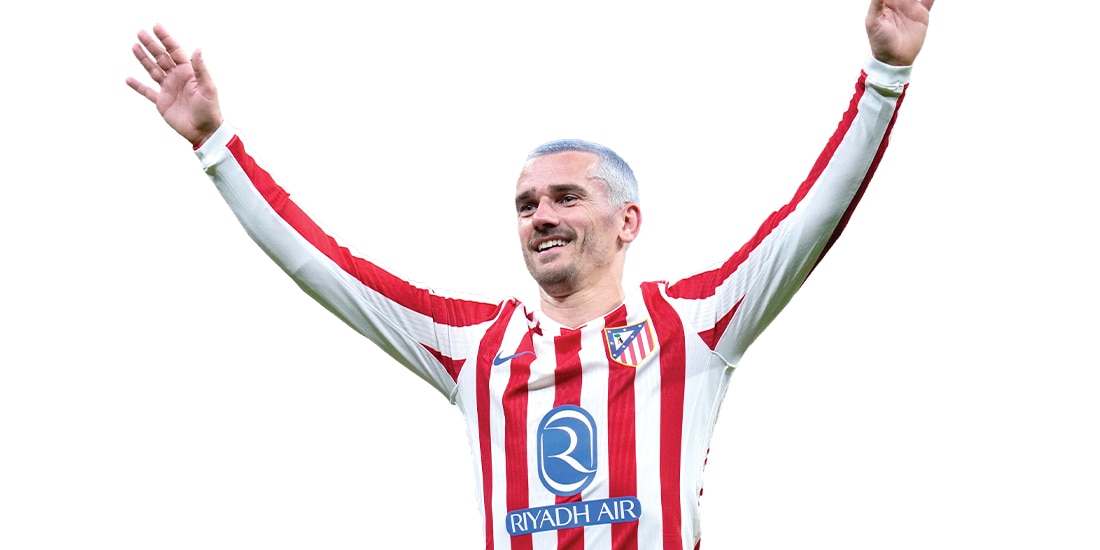 EL GALO celebra uno de los triunfos colchoneros en LaLiga de España.