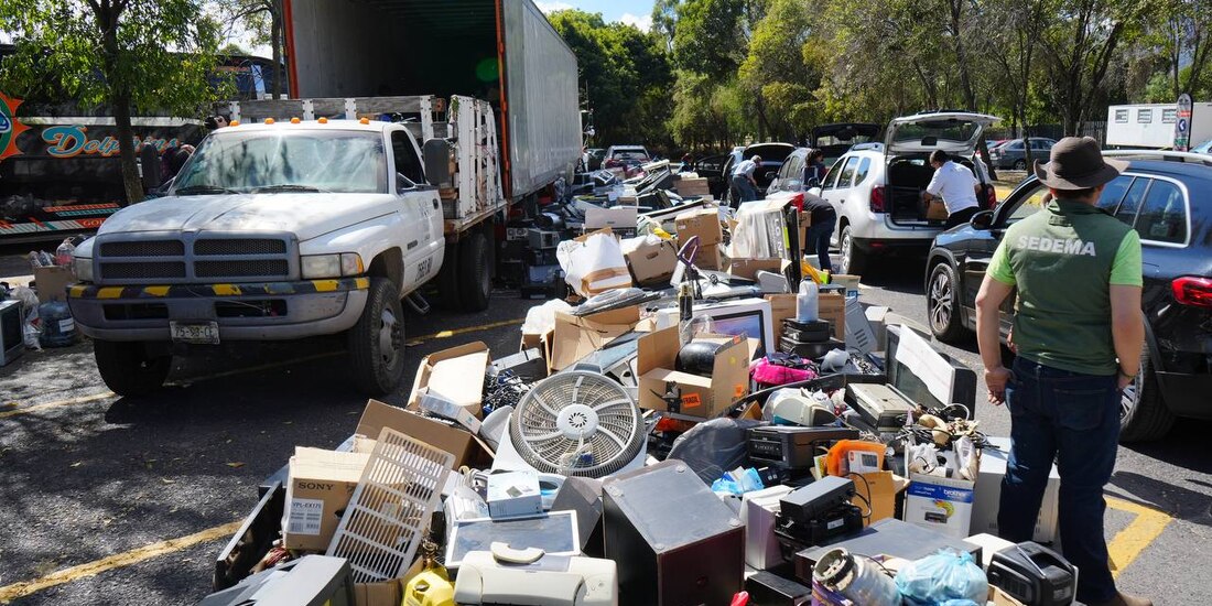 Sedema colecta más de 70 toneladas de residuos electrónicos con el Reciclatrón.