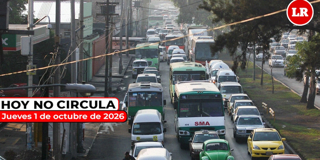 No olvides revisar cómo aplica el Hoy No Circula este jueves 1 de octubre de 2026.