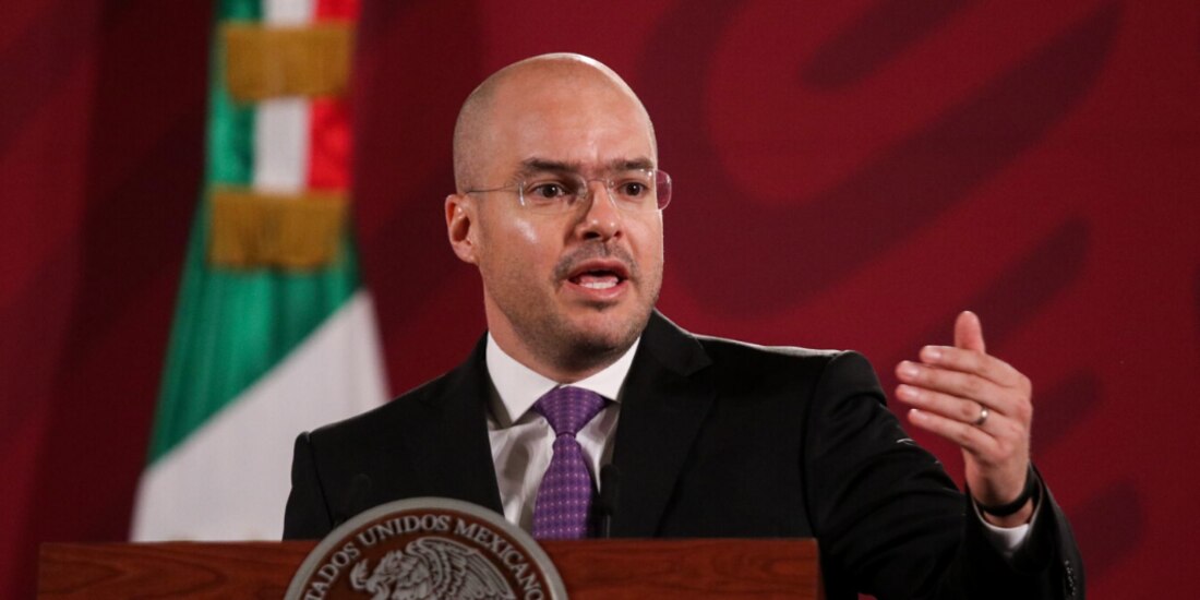 El Coordinador Nacional de Protección Civil, David León Romero, el 27 de mayo de 2020.