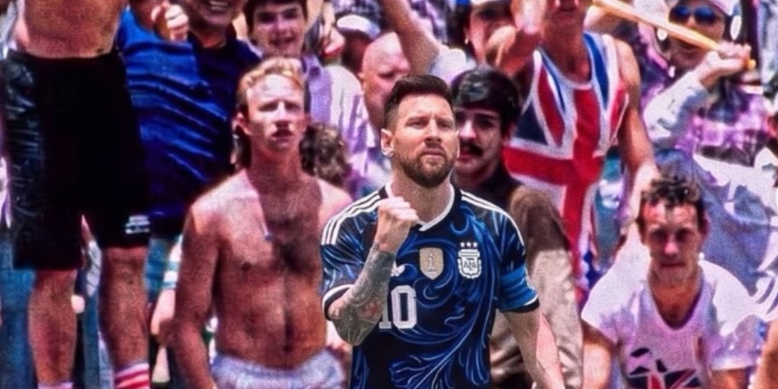 La inteligencia artificial colocó a Lionel Messi en las históricas jugadas de Diego Maradona frente a Inglaterra.