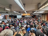 Gran afluencia en la Línea 7 del metro