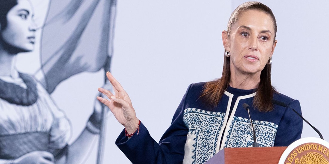 La presidenta de México, Claudia Sheinbaum Pardo, en conferencia mañanera