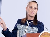 La presidenta de México, Claudia Sheinbaum Pardo, en conferencia mañanera
